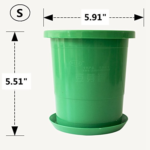 Petforu Bean Sprouts Maker Maifan Stone Sprouting Machine Vegetables Planter Pot (Small)