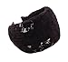 Qiabao Womens Floral Lace Pleat Wide Headband Hair Band (black)