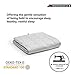 YnM Exclusive Weighted Blanket, Soothing Cotton, Smallest Compartments with Glass Beads, Bed Blanket for One Person of 140lbs, Ideal for Twin/Full Bed (48x72 Inches, 15 Pounds, Light Grey)