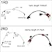 AGOOL Fishing Wire Leaders with Swivels Snaps Rigs Stainless Steel High-Strength Fishing Wire Rigs Fishing Beads Fishing Trace Lures Steel Wire Leader Spinner Fishing Line Tackle