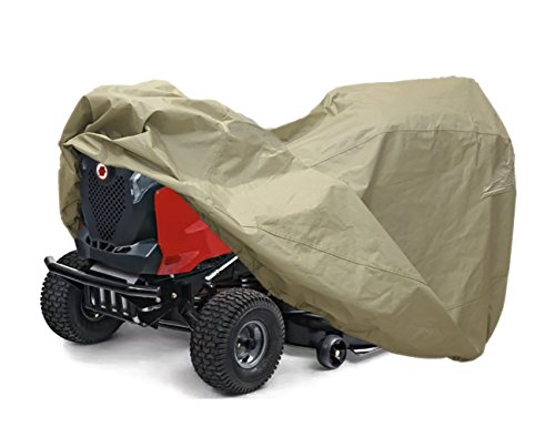 Lawn Mower Tractor Cover with Elastic Hems to Fit a Deck up to 54" Beige Color Product Size 72" L x 44" W x 46" H (Beige) - Thumbnail 6