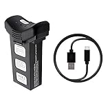 Teeggi Modular 7.4V 2500mAh Li-ion Battery and USB Charging Cable Suitable for HS100, T35 and S70W RC Quadcopter Drone,Black
