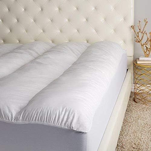 Luxurious 4" Extra Deep Silky Feels Like Down Anti-Allergenic MICROFIBRE Mattress Topper Enhancer (MADE IN THE UK) King