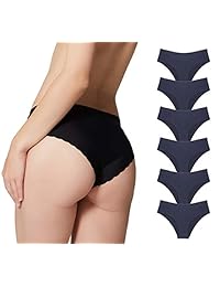 Bragas invisibles para dama, hipster sin costuras, bikini de media espalda, lencería