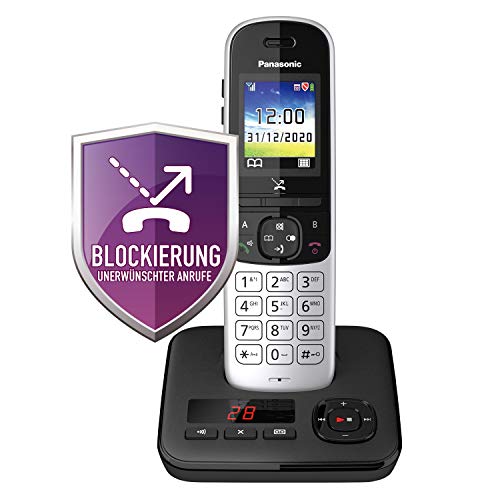 Panasonic Téléphone Sans Fil avec Répondeur (Version Allemande!) Kx-Tgh720Gs Noir [Version Allemande]