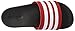 adidas Women's Adilette Ultra Slides Athletic Sandal, Scarlet/White/Core Black, 8