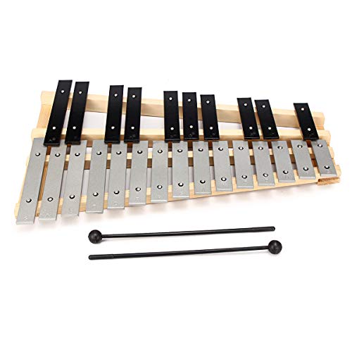 ZUINIUBI Xylophone Glockenspiel 25 Note Educational Musical Instruments Toys Mallet Percussion Orff for Kids Toddler - Thumbnail 7