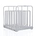 LIPAVI N10 Sous Vide Rack - Adjustable, Collapsible, Ensures even warming with Sous Vide Cooking - White Polycarbonate with 316L Stainless steel weights - Square L:7.8 W:6.4 H:6.6 inch - Fits LIPAVI C10 Container