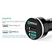 PAPALOOK Car Charger with Quick Charge 3.0 Dual USB Port for iPhone 7 6S Plus 6 Plus 6 5SE 5S 5 5C 4S, Samsung Galaxy S7 S6 Edge, Note 5 4 S5 Tab S,LG G5 G4,HTC,Nexus,iPads and more