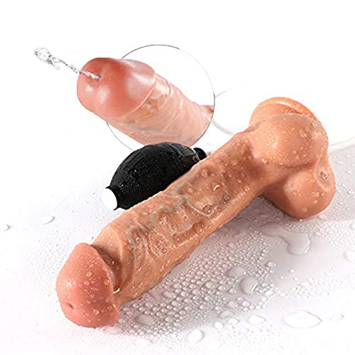 Realistico-Dildo-con-Ventosa-Reale-Pene-con-Simulazione-di-Irrorazione-Eiaculazione-24cm-King-Cock-ong-Grande-Dick-Sessuali-per-Donna-Punto-g-Massaggiatore-HJHY