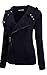 ACEVOG Women Slim fit Zip-up Hoodie High Neck Jacket Hooded Casual Sweatshirt