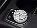 YUWATON Car Bling Interior Accessories for Mercedes Benz GLA250 CLA250 2013-2019 Car Multimedia Knob Cover Rihinestone Decals (Silver)