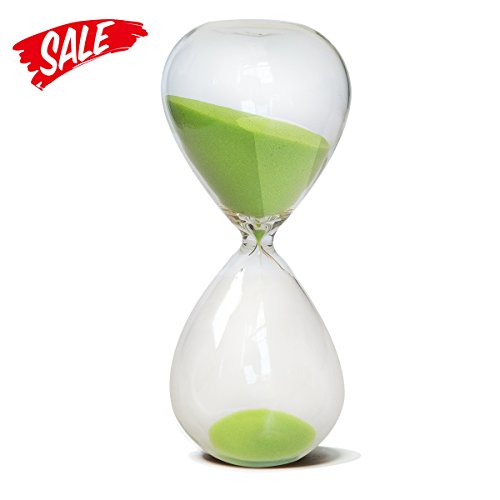 Hourglass, hovebeaty hand-blown sand timer set for time…