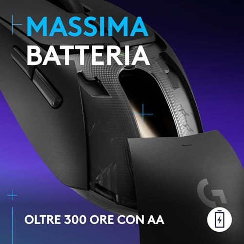 G309 LIGHTSPEED Mouse gaming wireless leggero