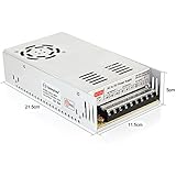 SUPERNIGHT DC 12V 30A 360W Universal Regulated Switching Power Supply Power Driver for 3D Printer , HAM Radio Transceiver , Car Subwoofer amp Audio Amplifier and RC LiPo Chargers