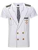 Funny World Men's Captain Costume T-Shirts