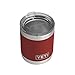YETI Rambler 10 oz Lowball, Vacuum Insulated, Stainless Steel with Standard Lid, Brick Red