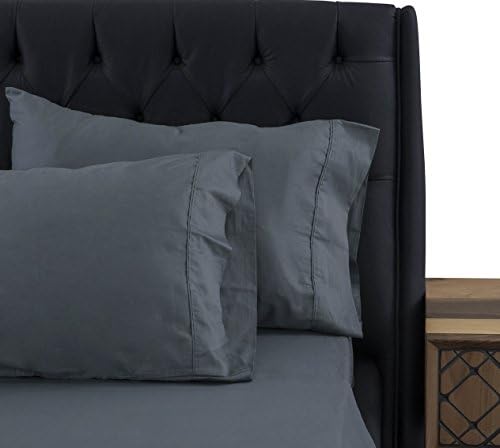 OrganicPro 100% Certified Organic Cotton 2 Pack Standard Pillowcase by Cifelli Home (Pillowcase (2 Pack), Slate Grey)