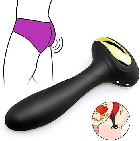 Vibrator Sex Toys for Women Anal Sex Toys with 10 Variable Vibration Modes for Safe Anal Prostate Play PALOQUETH Smooth Silicone Wireless Remote Butt Plug,as Picture