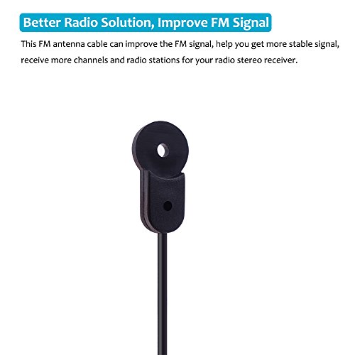 Fancasee FM Antenna 75 Ohm F Type Female Plug Jack Connector Adapter Coax Coaxial Cable FM