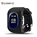 LEMFO Q50 Smart Watch GPS Smartwatch Phone Anti Lost SOS Call Children Finder Fitness Tracker WristWatch Bracelet Parents Control for iOS Android (Black)