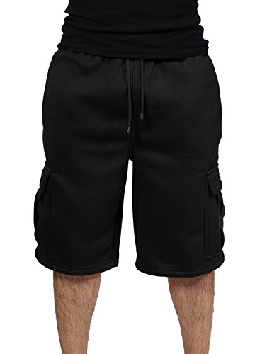 JD Apparel Men's Loose Fit Fleece Cargo 