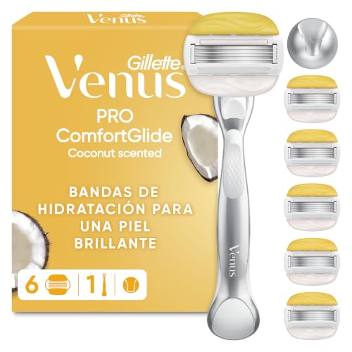 Pro Comfortglide Maquinilla de Afeitar Mujer con 6 Recambios