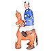 Blue Jockey Horse Racing Inflatable Costume for Adults (One Size)