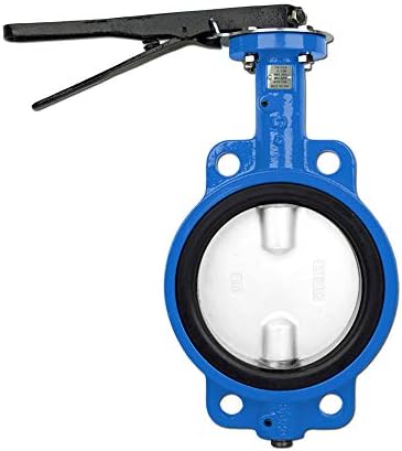 Bonomi N500N Lever operated butterfly valve EPDM seat, wafer body nylon coated disc. (6")