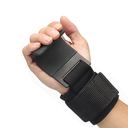 Kingbra Power Weight Lifting Hooks - Weightlifting Strap Hooks with Non-Slip Coating and Cushioned Wrist Wrap for Gym Training Workout Like Deadlift & Shrugs - Comes in Pair - Thumbnail 2