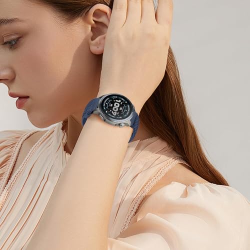 WindRen 3 Pieces Nylon Strap Compatible with Xiaomi Redmi Watch 5 Active/5 Lite, 22 mm Sporty Soft and Breathable Adjustable for Amazfit Active Max/Amazfit Bip 6/Bip 5/Balance 2/Balance