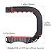 U Grip Pro Camera Stabilizer Handle Grip w 3 Shoe Mounts, Universal Video Action Stabilizing Handle Grip Compatible w Canon Nikon Sony DSLR Camera DJI OSMO Action Gopro 7 6 5 iPhone Samsung OnePlus 7