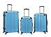 Rockland London Hardside Spinner Wheel Luggage, Turquoise, 3-Piece Set (20/24/28)