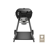  Kensington 480 G Outdoorchef Kugelgrill schwarz XXL 2-flammig Balkon Garten ✔ Rollen ✔ Deckel ✔ rund ✔ rollbar ✔ stehend grillen ✔ Grillen mit Gas ✔ mit Rädern 