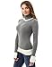 PattyBoutik Women's Block Color Turtleneck Sweater