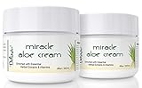 Deluvia Miracle Aloe Cream, 8 Fluid Ounce Jar (2-Pack)