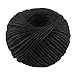 100M/Roll 2mm Natural Jute Rope Hemp Twine Strong Cord Thick Rope String for DIY Craft Home Garden Deco (Black)