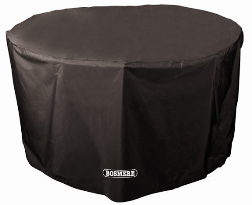 [- Bosmere D545 STORM BLACK 4-6 Seat Circular Table Cover  -]