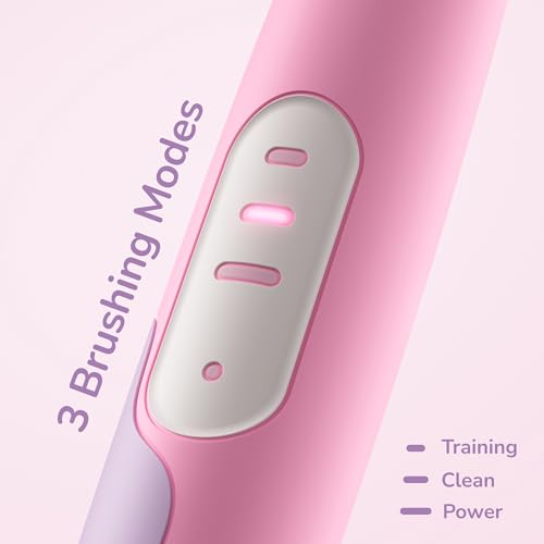 ORDO Sonic Squishmallows Kids Electric Toothbrush – Rechargeable, 3 Brushing Modes, 2-Min Timer, 5+ Weeks Battery, 2 Brush Heads Included, Gift for Children Ages 4+, Patty