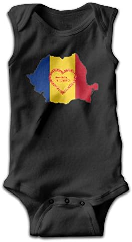 Romania Heart Love Baby Sleeveless Jumpsuit Outfits 24 Months