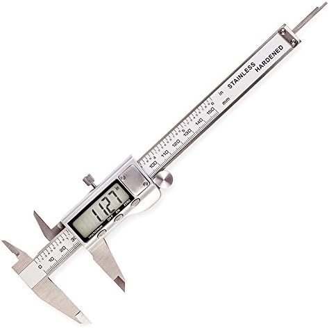 Tektree 0 - 6 Inches Digital Caliper - Stainless Steel - Large LCD Screen - &amp; Extreme Accuracy - Inch/Metric Conversion