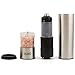Eparé Electric Salt or Pepper Grinder - Battery Operated Ceramic Burr Peppermill Shaker - Automatic Stainless Steel Grinders - Mill With LED Light