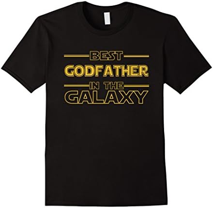 Men's Best Godfather In The Galaxy T-Shirt 3XL Black