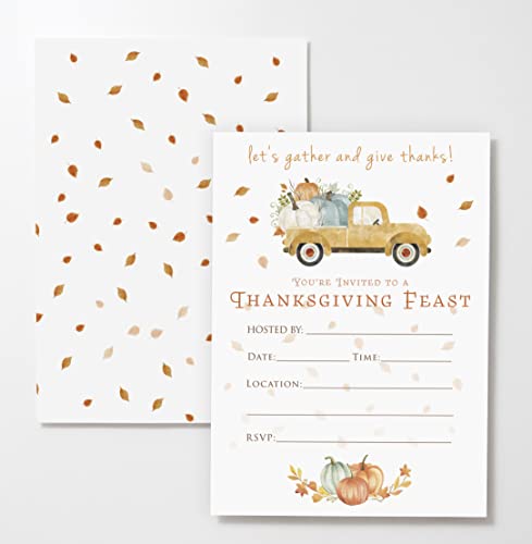 M Market On Mainstreet Little Pumpkin Stationery: Invitations & Thank You Cards (Thanksgiving Invitations)