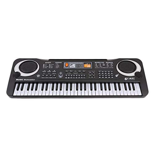 Mini Electronic Piano, FuriGer Digital Music Piano Keyboards 61 Key, Portable Multi-Function Electronic Musical Instrument with Microphone for Kids/Children/Toys/Gifts, Teaching/Educate for Beginners