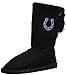 FOCO NFL Football Ladies Knit High End Button Boot Slippers - Black