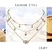 Edary Layered Necklaces Gold Choker with Evil Eye Rhinestone and Star Jewelry for Women and Girls