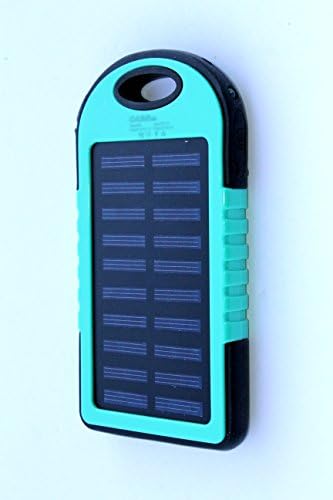Portable Solar Power Bank Charger, COVERSUIT 30000mAh Dual USB Solar Battery Charger With LED Flashlight Outdoor For iPhone iPad Samsung (Power Bank With 20 X LED Lights, TEAL)