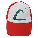 OliaDesign Pokemon ASH KETCHUM Trainer Costume Cosplay Baseball Hat Cap Summber Sun Kids Adjustable