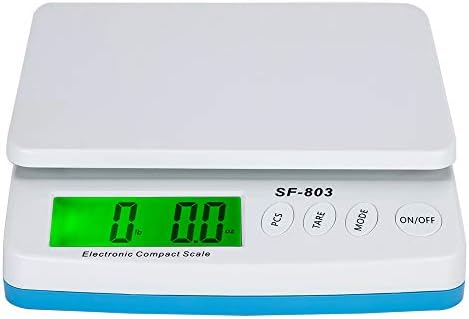 FRITHJILL Postal Shipping Scale,30KG/1G High Precision Postal Shipping Kitchen Scale with Adapter,White